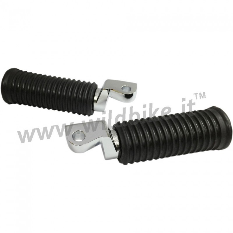 PEDANE PIEGHEVOLI CONDUCENTE OEM 51323-08/51327-08 CROMATE PER HARLEY DAVIDSON