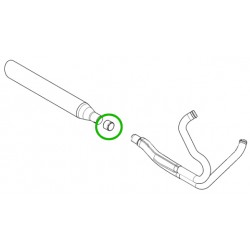 GUARNIZIONE PER COLLETTORE DI SCARICO 2IN1 OEM 65900040 HARLEY DAVIDSON FLSB SPORT GLIDE M-EIGHT