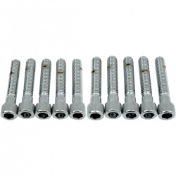 SOCKET-HEAD BOLT 3/8-16X2"  KNURLED CHROME FOR HARLEY DAVIDSON