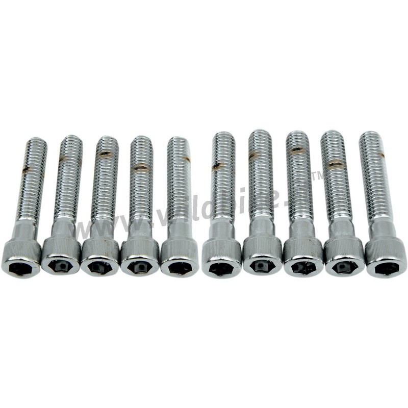 BOULONS DE DOUILLE 3/8-16X2 " COUTEAU CHROME POUR HARLEY DAVIDSON