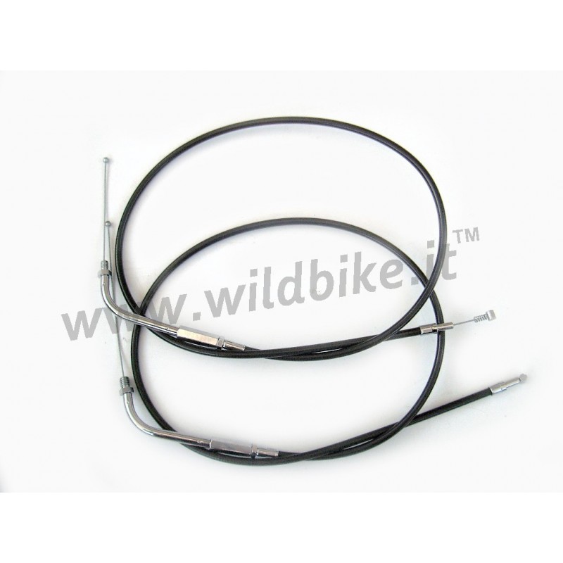 SCHWARZER DROSSEL- UND LEERLAUFKABELSATZ 88 CM (34,84 ") HARLEY DAVIDSON FXS FLS SOFTAIL 1996-2017