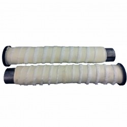 EXHAUST MUFFLERS TAB SLIP-ON 4" B.A.M. CHROME HARLEY DAVIDSON FLH FLT TOURING 1995-2016