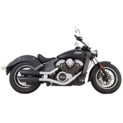 AUSPUFFANLANGEN TAB PERFORMANCE SLIP-ON 4" KURZ SCHWARZEN INDIAN SCOUT 2015-2023