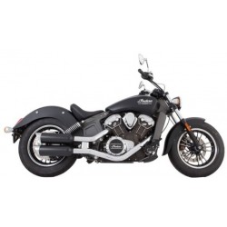 POT DÉCHAPPEMENTS TAB PERFORMANCE SLIP-ON 4" COURT NOIR INDIAN SCOUT 2015-2023