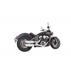 AUSPUFFANLANGEN TAB PERFORMANCE SLIP-ON 4" KURZ CHROM INDIAN SCOUT 2015-2023