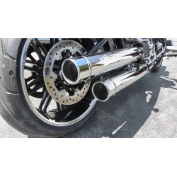 SILENCIEUX D'ECHAPPEMENT SLIP-ON TAB PERFORMANCE LONG CHROME HARLEY DAVIDSON SOFTAIL 2018-2024