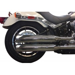 AUSPUFFANLAGEN SLIP-ON TAB PERFORMANCE LONG CHROM HARLEY DAVIDSON SOFTAIL 2018-2024