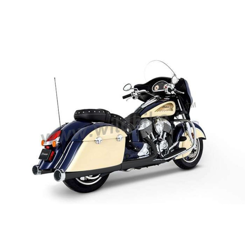 AUSPUFFANLAGEN SLIP-ON RINEHART 4" SCHWARZEN/CHROM INDIAN TOURING CRUISER 2014-2026