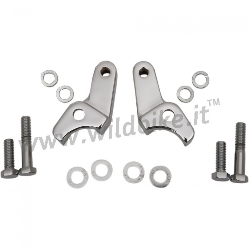CHROME REAR LOWERING KIT 1" HARLEY DAVIDSON FLH FLT TOURING 18-21