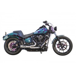 POT D'ÉCHAPPEMENT 2-EN-1 TBR COMP-S SHORTY TURN-OUT INOX HARLEY DAVIDSON SOFTAIL 2018-2024