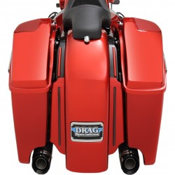 EXTENDED OEM-STYLE 4" HARD SADDLEBAGS HARLEY DAVIDSON FLH FLT TOURING 14-21