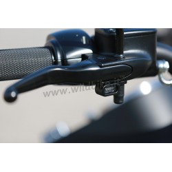 MINI FRECCE ANTERIORI NERE A LED FUMÉ OMOLOGATE MANUBRIO HARLEY DAVIDSON SOFTAIL 2018-2024