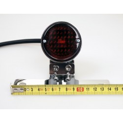 CHROME CLASSIC STYLE CAFE RACER TAILLIGHT CUSTOM MOTORCYCLE AND HARLEY DAVIDSON