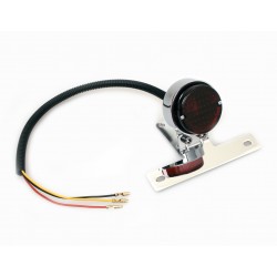 CHROME CLASSIC STYLE CAFE RACER TAILLIGHT CUSTOM MOTORCYCLE AND HARLEY DAVIDSON