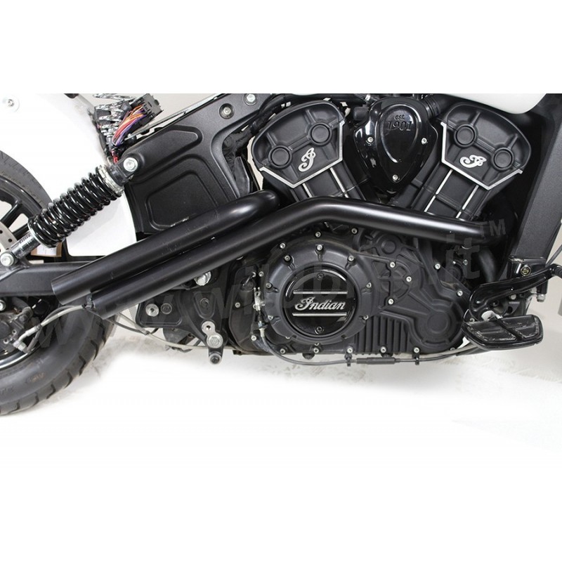 AUSPUFF SCHALLDÄMPFER WYATT GATLING® DRAG PIPE SCHWARZEN FÜR INDIAN SCOUT '15-'20