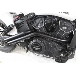 BLACK EXHAUSTS WYATT GATLING® DRAG PIPE FOR INDIAN SCOUT 15-23