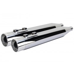 SCARICHI MARMITTE 4" TBR INOX LUCIDO HARLEY DAVIDSON FLH/FLT TOURING 17-24