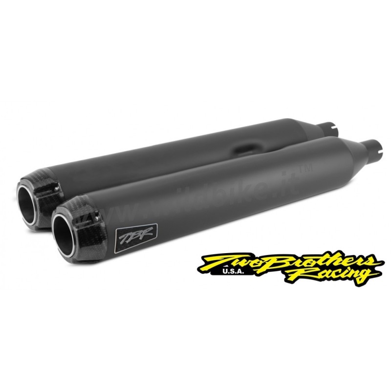SILENCIEUX D'ECHAPPEMENTS 4" TBR NOIR/CARBON HARLEY DAVIDSON FLH/FLT TOURING 17-24