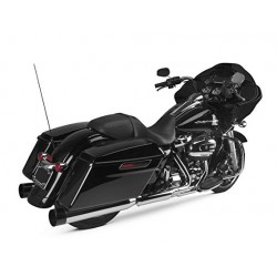 SILENCIEUX D'ECHAPPEMENTS 4" TBR CHROME/NOIR HARLEY DAVIDSON FLH/FLT TOURING M-EIGHT '17-'20