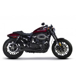 AUSPUFFANLAGEN KOMPLETT 2IN1 TBR COMPETITION SCHWARZEN HARLEY DAVIDSON XL SPORTSTER '14-'20