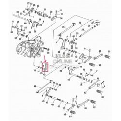 LEVA DEL CAMBIO IN ACCIAIO NERA PER HARLEY DAVIDSON TWIN CAM '85-'96