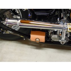 AUSPUFFSCHALLDÄMPFER SET UNIVERSAL SLIP-ON 48 CM VINTAGE GLOCKE ENDE FÜR MOTORRÄDER