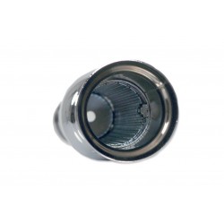 SET SILENCIEUX D'ÉCHAPPEMENTS UNIVERSEL SLIP-ON 48 CM VINTAGE BELL CHROME POUR MOTOCYCLETTES