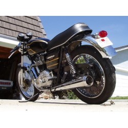 SET SILENCIEUX D'ÉCHAPPEMENTS UNIVERSEL SLIP-ON 70 CM WIDE CHROME POUR MOTOCYCLETTES