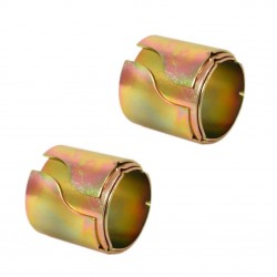 EXHAUSTS MUFFLERS SET SLIP-ON 70 CM VINTAGE MEGAPHONE CHROME FOR MOTORCYCLES