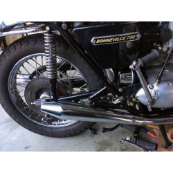 AUSPUFFSCHALLDÄMPFER SET UNIVERSAL SLIP-ON 48 CM TAPERED VERCHROMT FÜR MOTORRÄDER