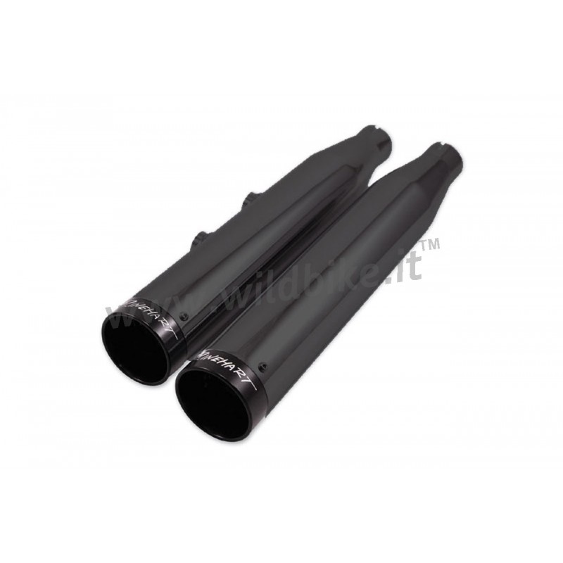 AUSPUFF SCHALLDÄMPFER 3" SLIP-ON RINEHART SCHWARZ HARLEY DAVIDSON XL SPORTSTER '14-'20