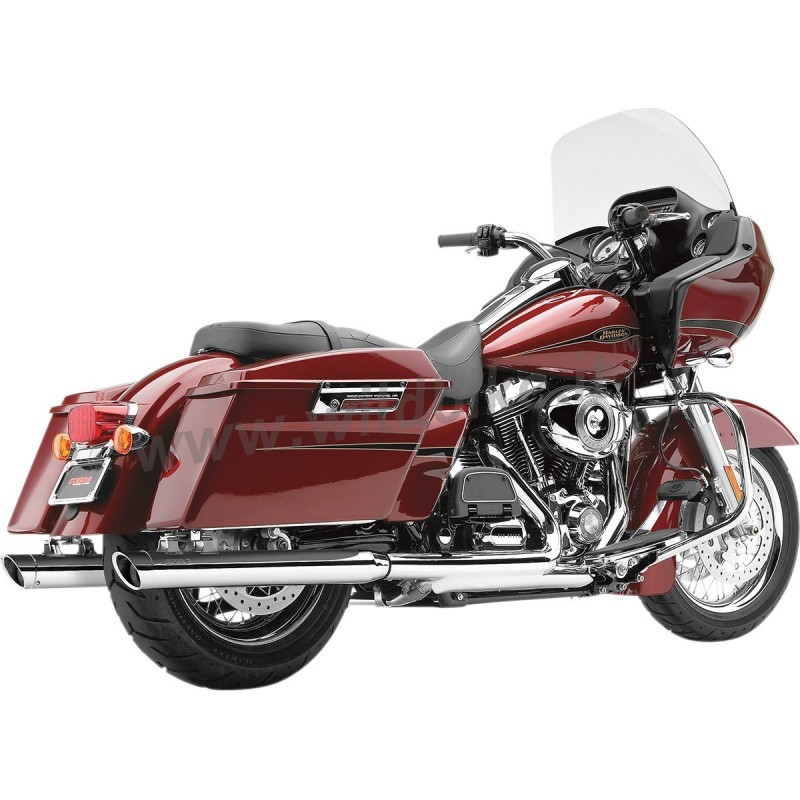 EXHAUSTS CHROME 3" SLIP-ON MUFFLERS COBRA HARLEY DAVIDSON FLH FLT TOURING 1995-2016