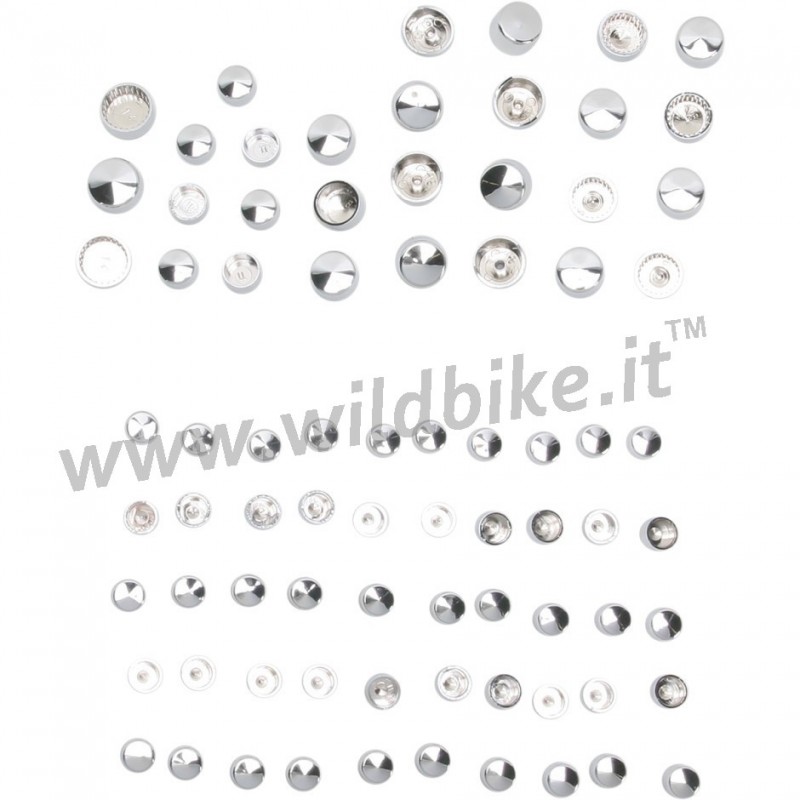 BOLT COVER KITS ENGINE CHROME HARLEY DAVIDSON TWIN CAM '99-'17