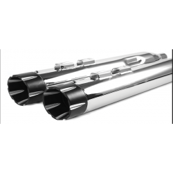 EXHAUSTS MUFFLER SLIP-ON 4.5" POWERHOUSE CHROME HARLEY DAVIDSON FLH FLT TOURING 2017-25