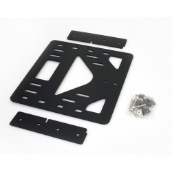 BLACK TOP CASE WITH BACKREST FOR MOTORCYCLE CUSTOM AND HARLEY DAVIDSON