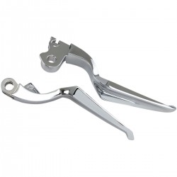 SET LEVIERS KURYAKYN PHANTOM CHROME POUR INDIAN TOURING BAGGER 18-23