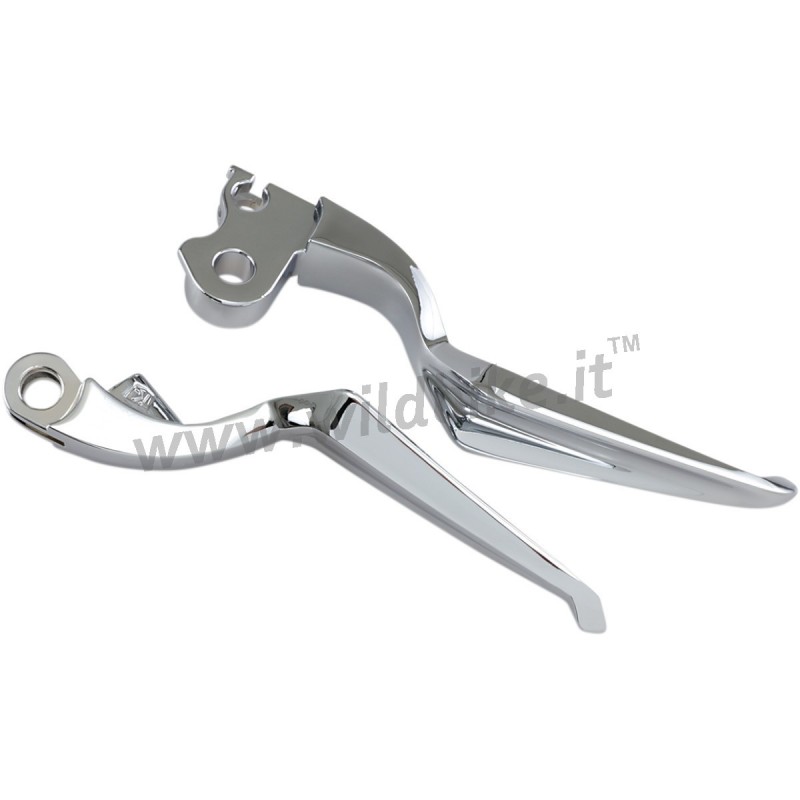 SET LEVIERS KURYAKYN PHANTOM CHROME POUR INDIAN TOURING BAGGER 18-23