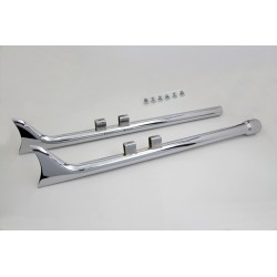 POT D'ECHAPPEMENTS WYATT FISHTAIL SLIP-ON 36" CHROME HARLEY DAVIDSON FLH FLT TOURING 2017-2024