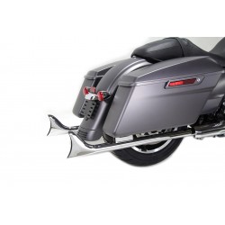 EXTENSION D'ECHAPPEMENTS WYATT FISHTAIL SLIP-ON 36" CHROME HARLEY DAVIDSON FLH FLT TOURING '95-'16