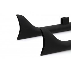 EXTENSION D'ECHAPPEMENTS WYATT FISHTAIL SLIP-ON 36" NOIRE HARLEY DAVIDSON FLH FLT TOURING '95-'16