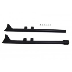 EXHAUSTS EXTENSION SET WYATT FISHTAIL 36" BLACK HARLEY DAVIDSON FLH/FLT TOURING 17-24