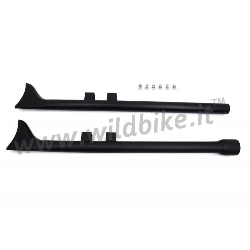 EXTENSION D'ECHAPPEMENTS WYATT FISHTAIL SLIP-ON 36" NOIR HARLEY DAVIDSON FLH/FLT TOURING 17-24