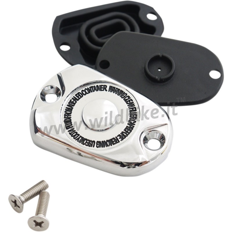 COPERCHIO CROMATO POMPA FRENO POSTERIORE HARLEY DAVIDSON XL SPORTSTER 14-21
