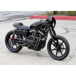 BALGEN STIEFEL SET SCHWARZ FÜR GABEL 39 MM 7 " HARLEY DAVIDSON XL SPORTSTER 96-20