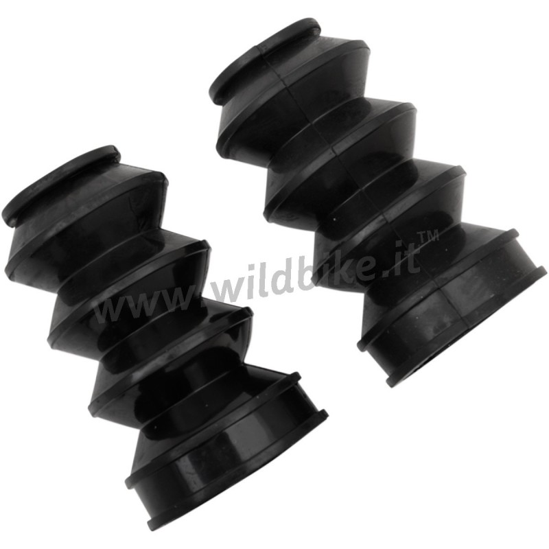 BLACK FORK BOOTS GATORS SET 39 MM 5" HARLEY DAVIDSON XL SPORTSTER 96-20