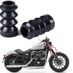 SOFFIETTI NERI PER FORCELLA DA 39 MM 5" HARLEY DAVIDSON XL SPORTSTER 96-20