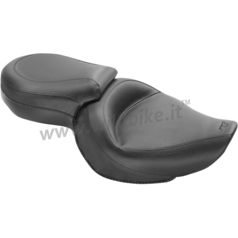 SITZBANK LEDER MUSTANG WIDE TOURING TWO-UP 4.5 GAL HARLEY DAVIDSON XL SPORTSTER 04-20