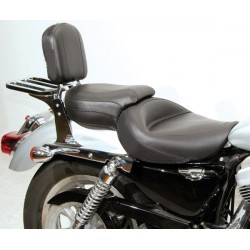 SELLE EN CUIR MUSTANG WIDE TOURING TWO UP HARLEY DAVIDSON XL SPORTSTER 04-20