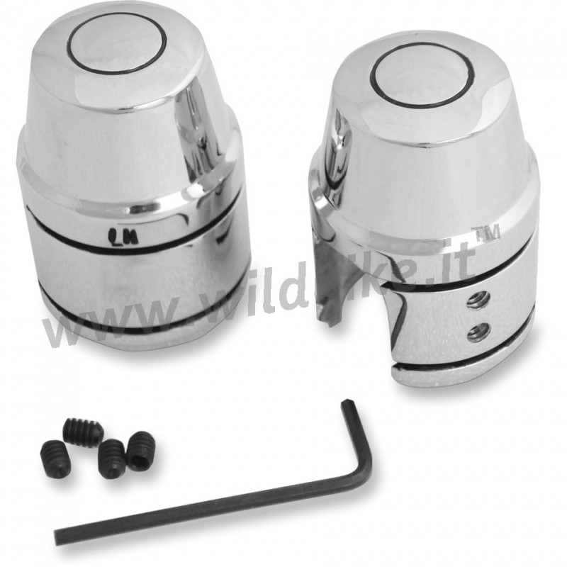 UPPER SHOCK CHROME BOLTSTUD COVERS HARLEY DAVIDSON XL SPORTSTER 04-20