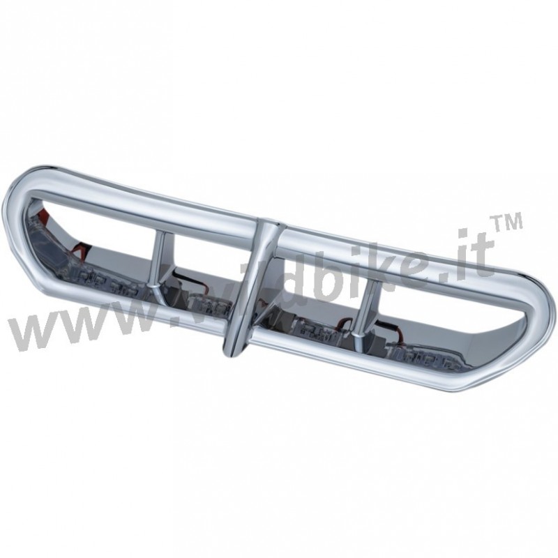 INSERTO LED CROMATO PRESA ARIA CARENATURA HARLEY DAVIDSON FLHT TOURING 14-20